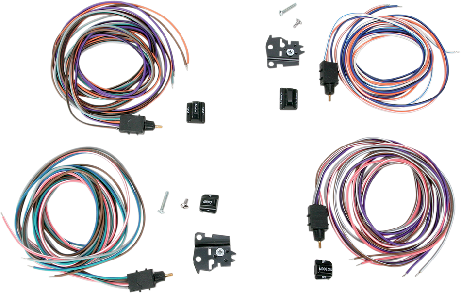 Replacement Radio/Cruise Switch Kit Black For Harley-Davidson 1996-2013