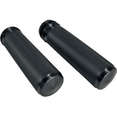 Joker Machine Black Sensor-Type Knurled Hand Grips for Harley Throttle by Wire