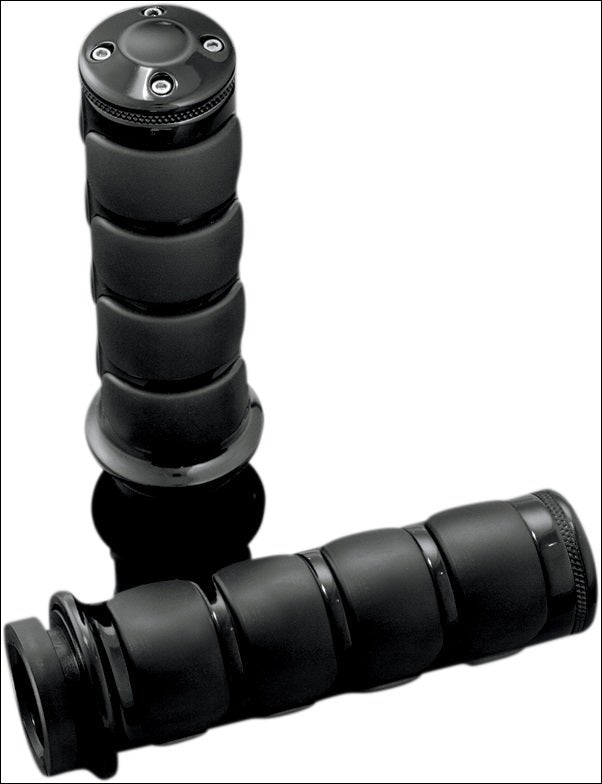 Kuryakyn Black ISO-Grips 7/8" Handlebars Universal OEM Grips Less Than 4-5/8"