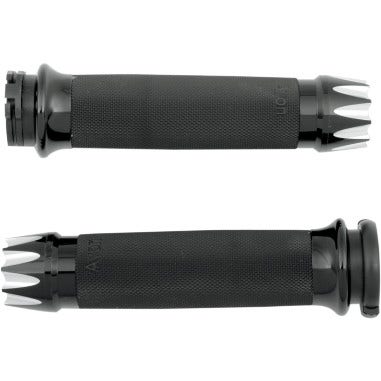 RC Components Custom Anodized Excalibur Grips for Harley Cable Models 84-13 | CC-86-ANO-EX