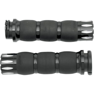 Avon Grips Velvet Air Black Rival Grips for Harley Cable Throttle 80-21