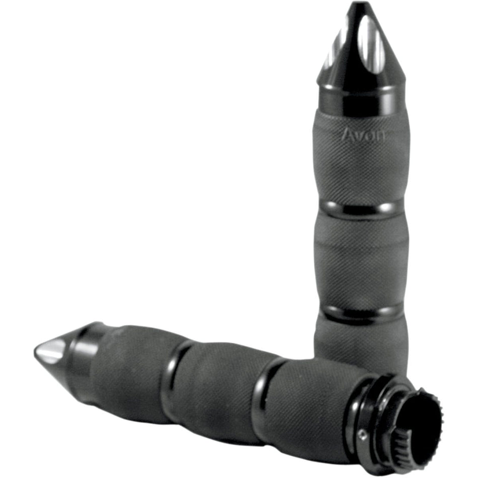 Avon Performance Spike Black Anodized Air Cushion Hand Grips Indian 14-17