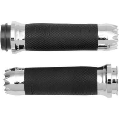 Paul Yaffe GYB-FBW-C Chrome Yafterburner Hand Grips for Harley Throttle by Wire