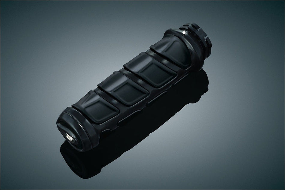 Kuryakyn Black & Rubber Kinetic Hand Grips for Kawasaki Suzuki Yamaha & Victory | 6376