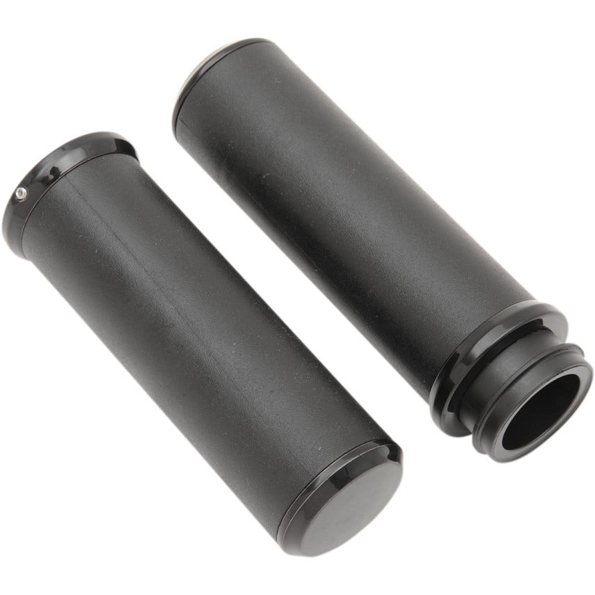 La Choppers Gloss Black Comfort Hand Grips for Harley Throttle By Wire 08-17
