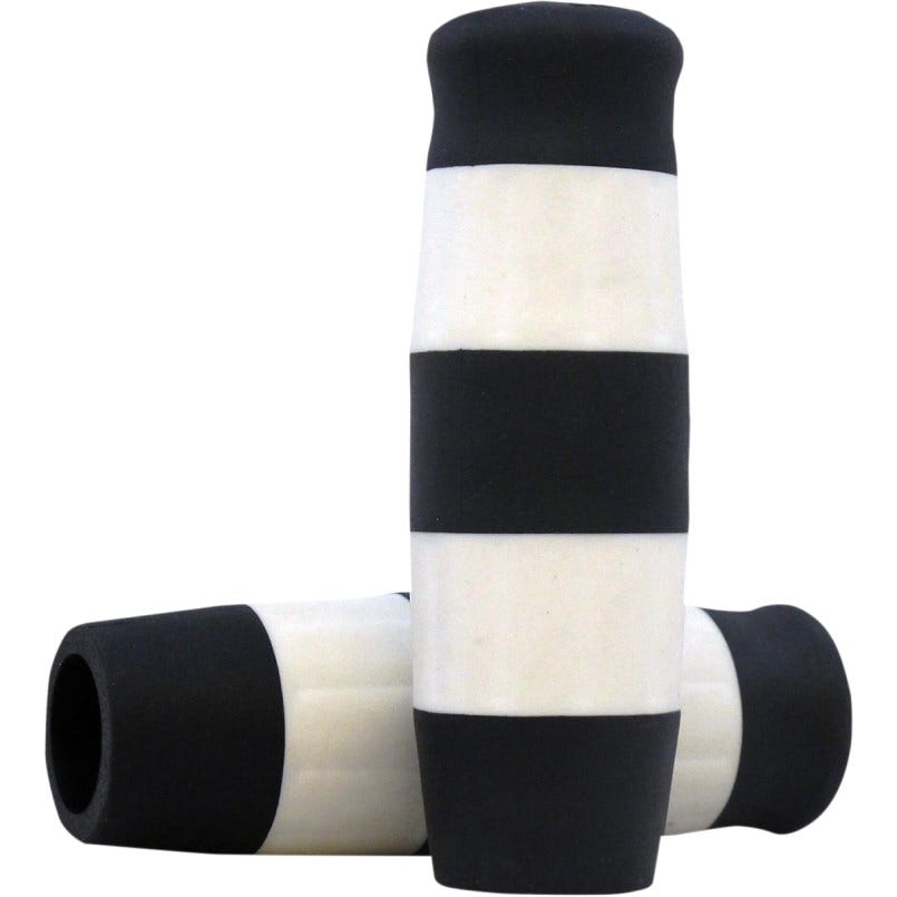 Lowbrow Black & White Flying Monkey 1" Krayton Rubber Grips Harley or Custom