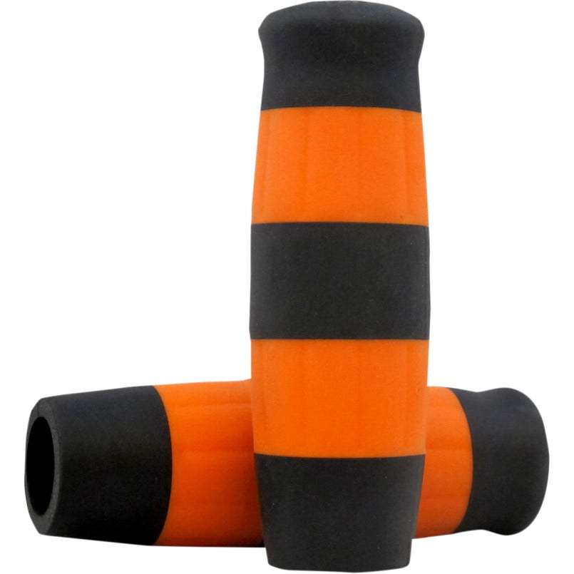 Lowbrow Black & Orange Flying Monkey 1" Krayton Rubber Grips Harley or Custom