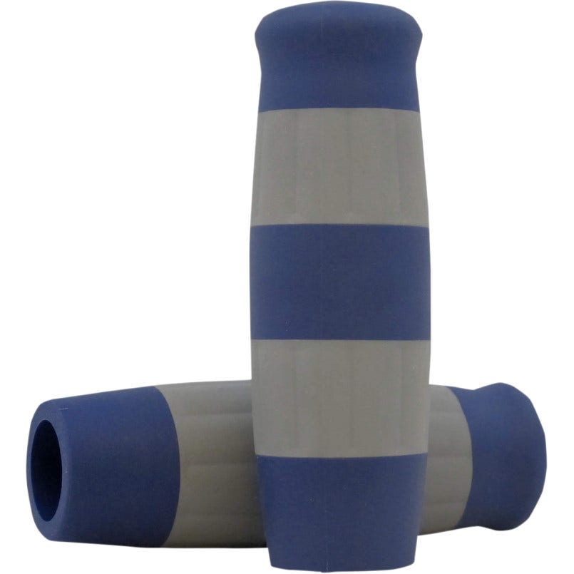 Lowbrow Blue & Gray Flying Monkey 1" Krayton Rubber Grips Harley or Custom