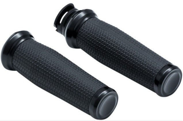 Kuryakyn 5939 Black Thresher Textured Handlebar Grips 15-19 Indian Scout