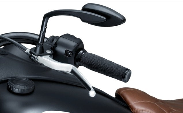 Kuryakyn 5961 Black Thresher Textured Motorcycle Handlebar Grips 18-19 Indian