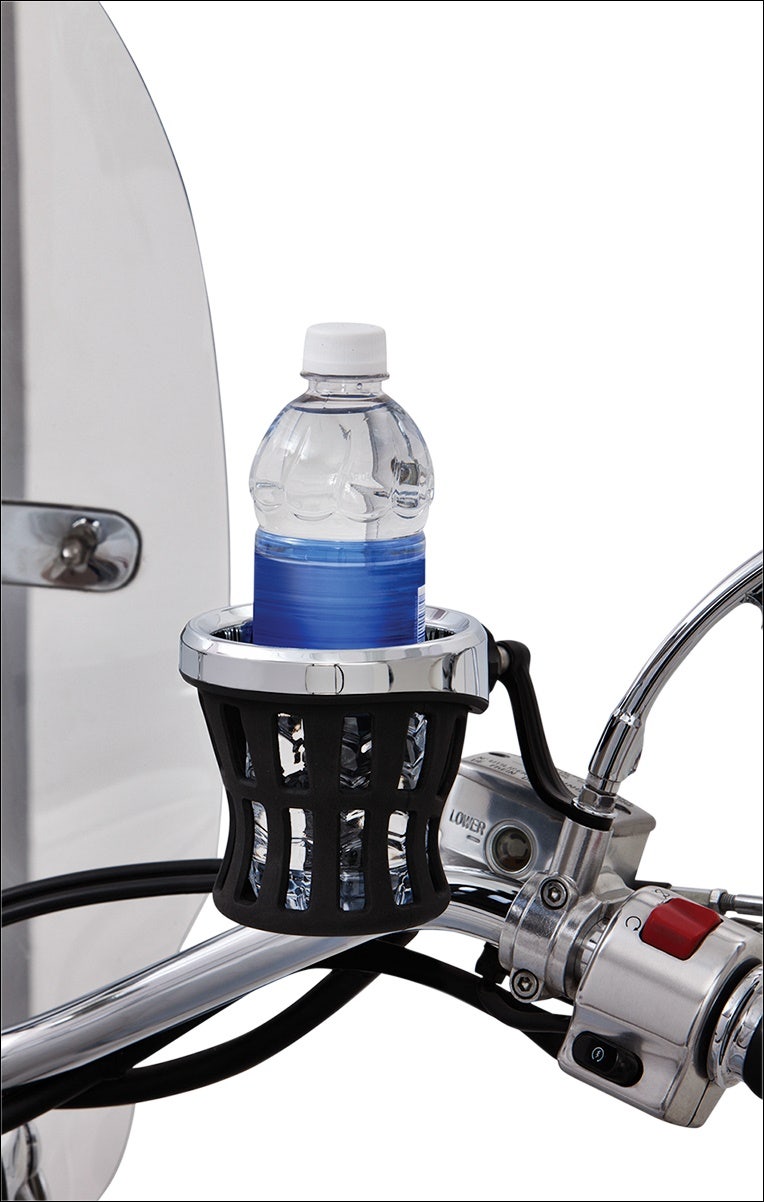 Ciro Universal Mirror Stem Mount for Drink Holder for Harley or Metric Models