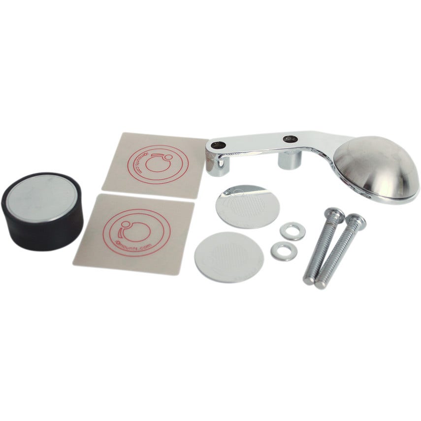Klock Werks Chrome Universal Device Mount IOCore Harley Switch Housing Clamp