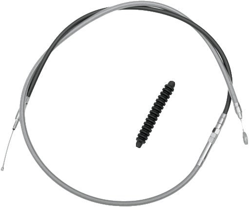 Drag Stainless 68" Long Plus + 6" Longer Clutch Cable for Harley 08-13 FLH/T