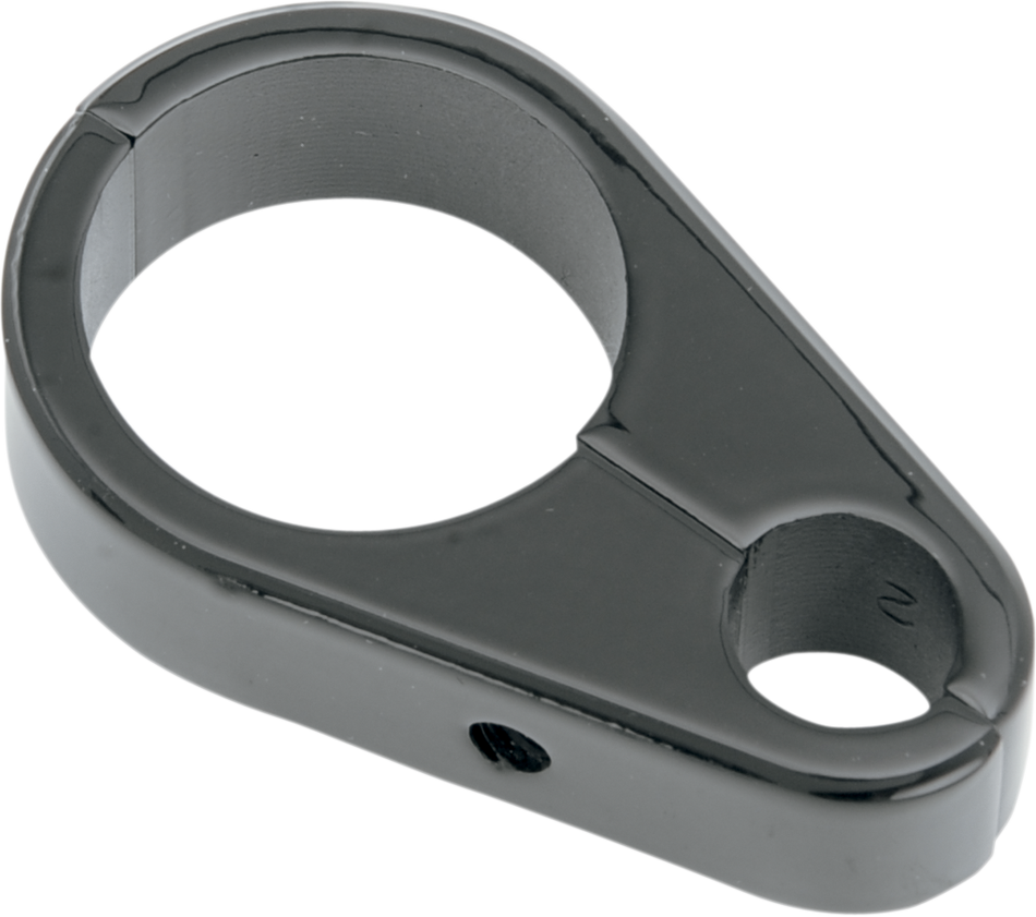 Die-Cast Clutch Cable Clamp Black 1" For Harley-Davidson