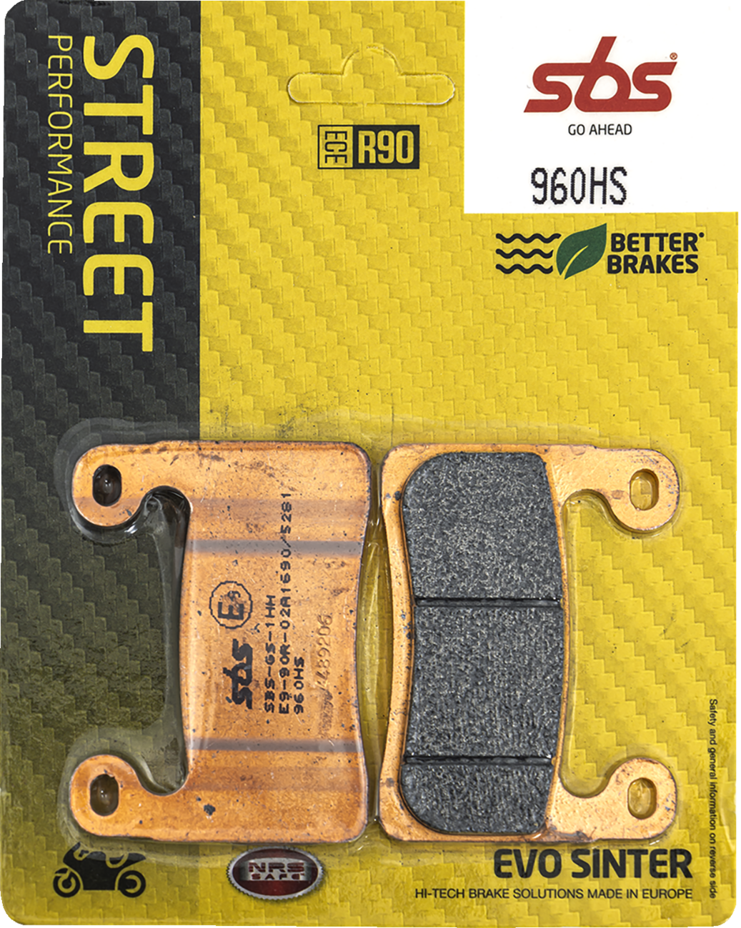 SBS Street Excel Sintered Brake Pads for Select 1994-2026 BMW Models