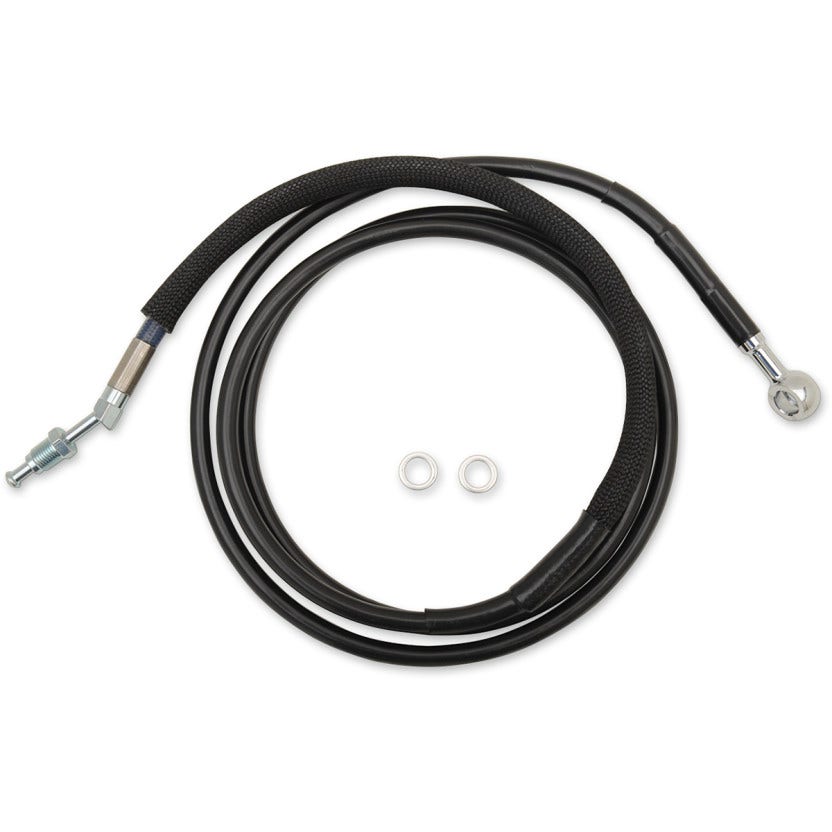 Drag Black Braided Extended Plus + 8 Hydraulic Clutch Line Cable FLH/X 17-18