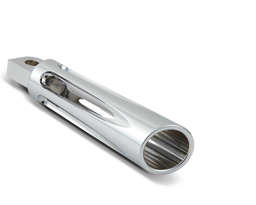 Arlen Ness Chrome Deep Cut Billet Male Mount Footpegs for Harley Models