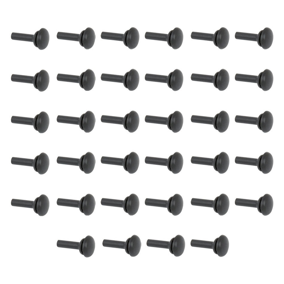 Arlen Ness 06-846 Deep Cut/10-Gauge Driver Floorboard Replacement Rubbers 34 pcs