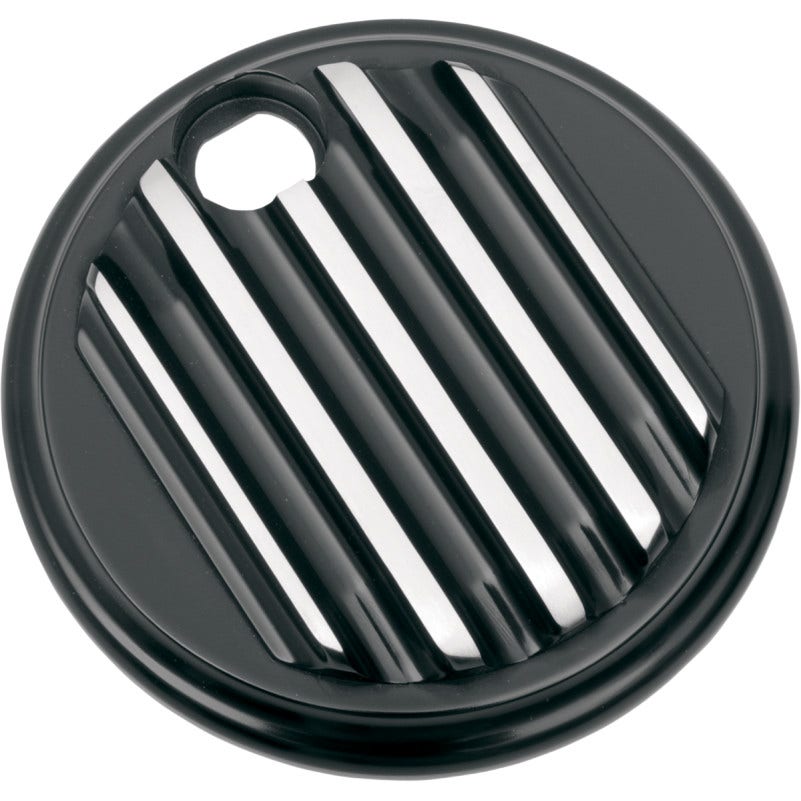 Covingtons Customs Gloss Black Finned Fuel Gas Console Door Harley Touring 08-17