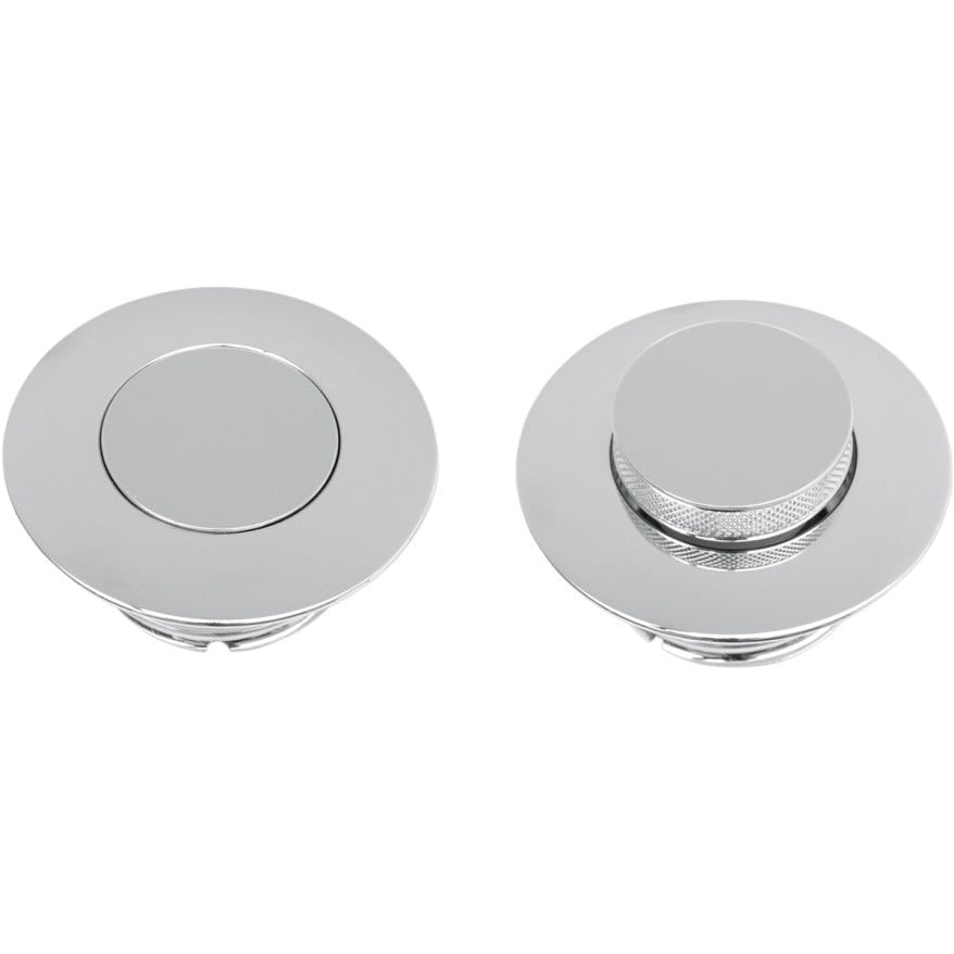 Drag Specialties Chrome Right Side Pop-Up Gas Vented Filler Cap for Harley 96-15 | 0703-0293