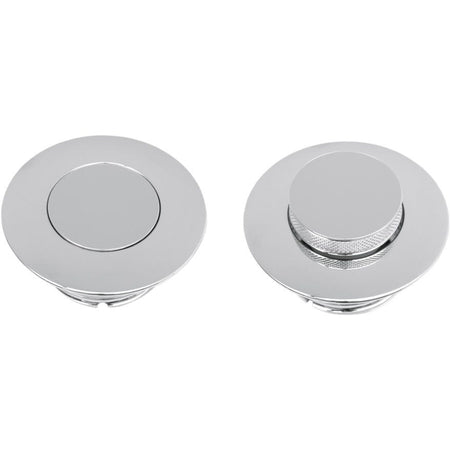 Drag Specialties Chrome Right Side Pop-Up Gas Vented Filler Cap for Harley 96-15 | 0703-0293