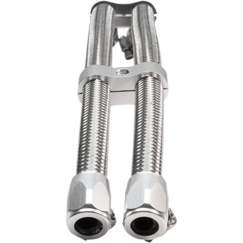 Jagg 0711-0237 Stainless Steel Braided Oil Cooler Hose Upgrade Kit Harley Metric