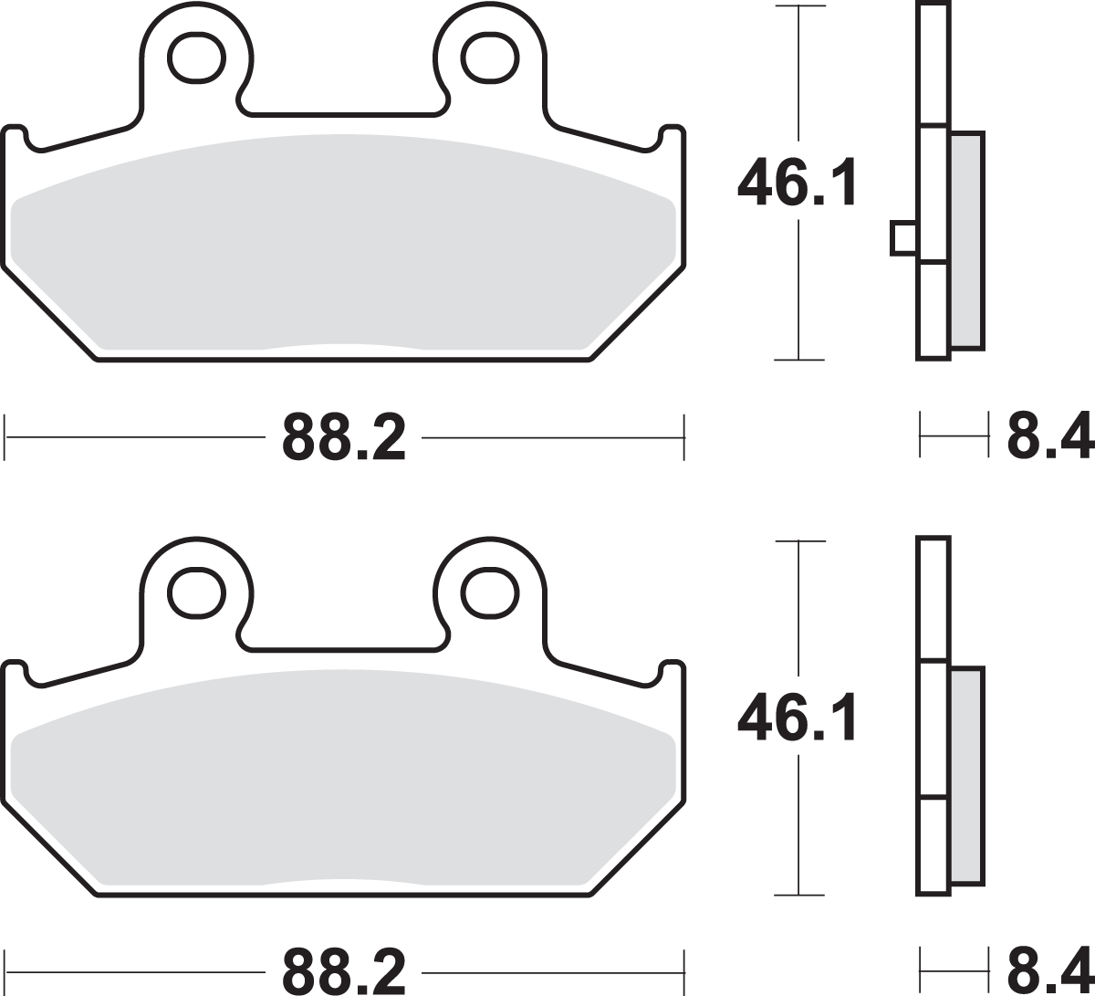 SBS MS Scooter Maxi Sintered Brake Pads for Select 2003-2026 Suzuki Models