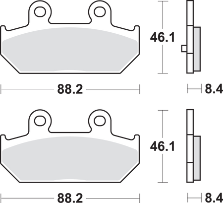 SBS MS Scooter Maxi Sintered Brake Pads for Select 2003-2026 Suzuki Models