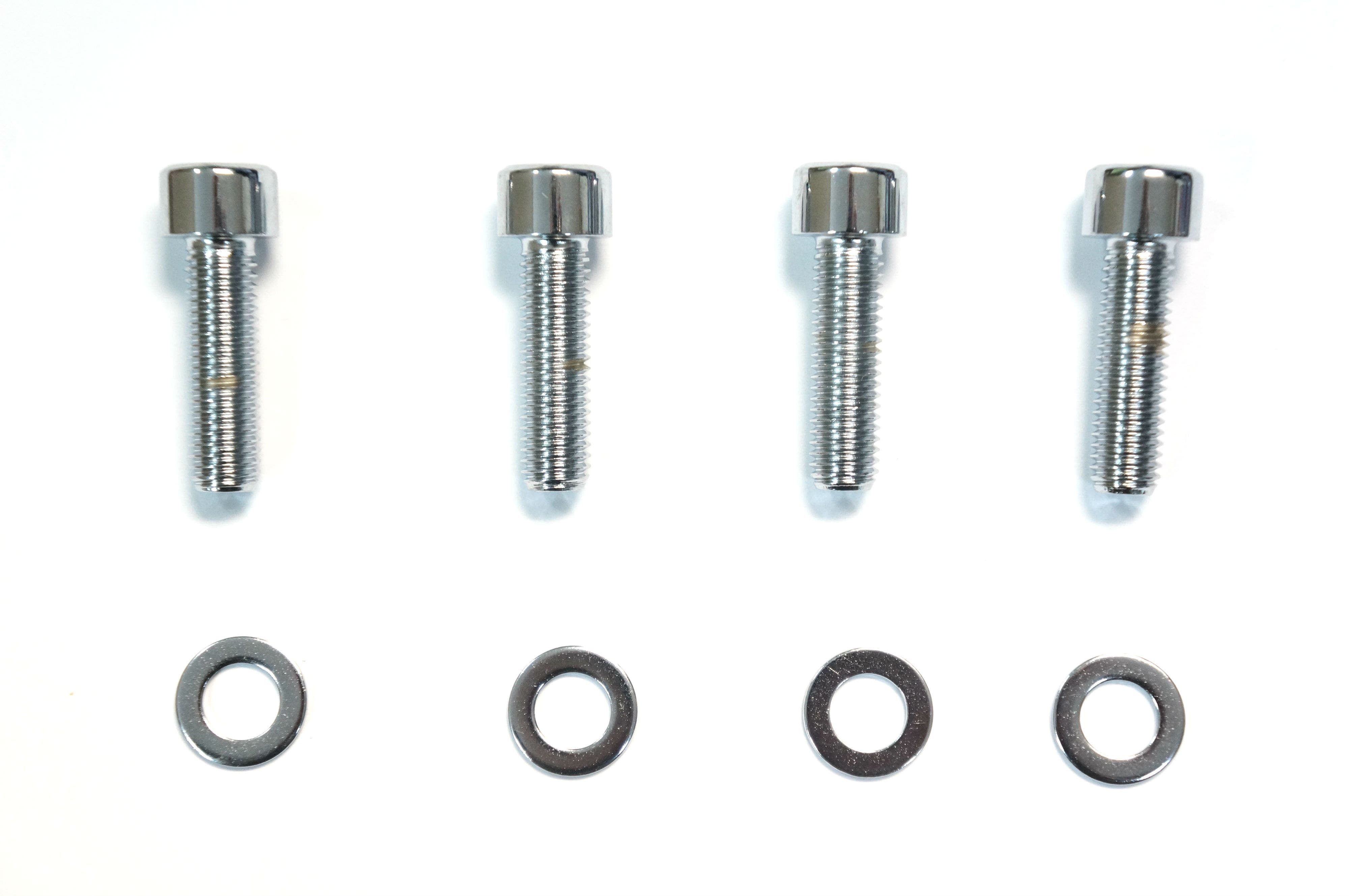 Chrome Front Caliper Mounting Hardware Bolt Kit 08-17 Dual Disc Touring