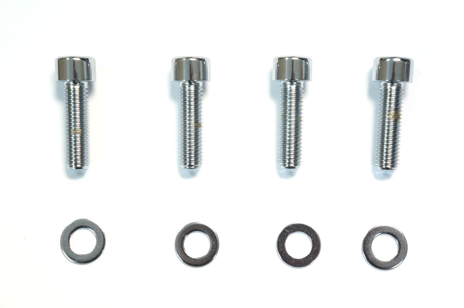 Chrome Front Caliper Mounting Hardware Bolt Kit 08-17 Dual Disc Touring