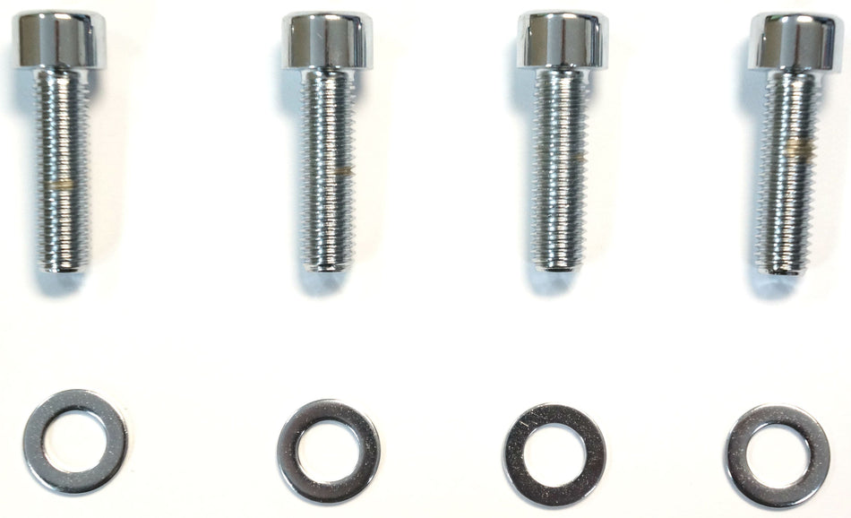 Chrome Front Caliper Mounting Hardware Bolt Kit 08-17 Dual Disc Touring