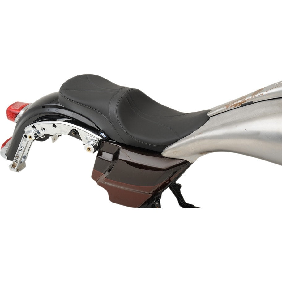 Drag Mild Stitch Low Profile Tour Seat for Yaffe Razorback Gas Tank 08-23 FLH/T