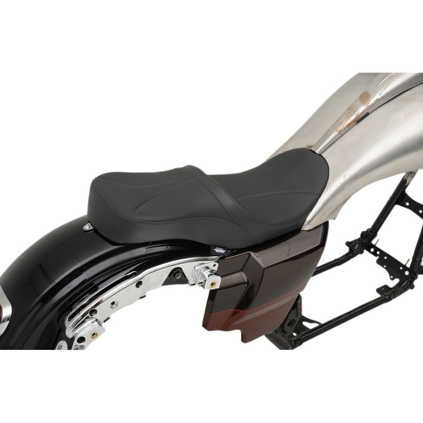 Drag Mild Stitch Low Profile Tour Seat for Yaffe Razorback Gas Tank 08-23 FLH/T