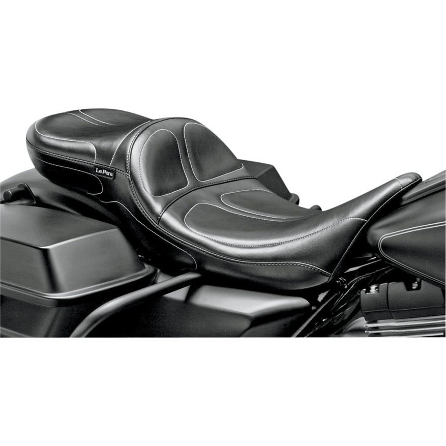 Le Pera LN-957DL Maverick Daddy Long Legs 2-Up Stitched Seat Harley FLH/T 97-01
