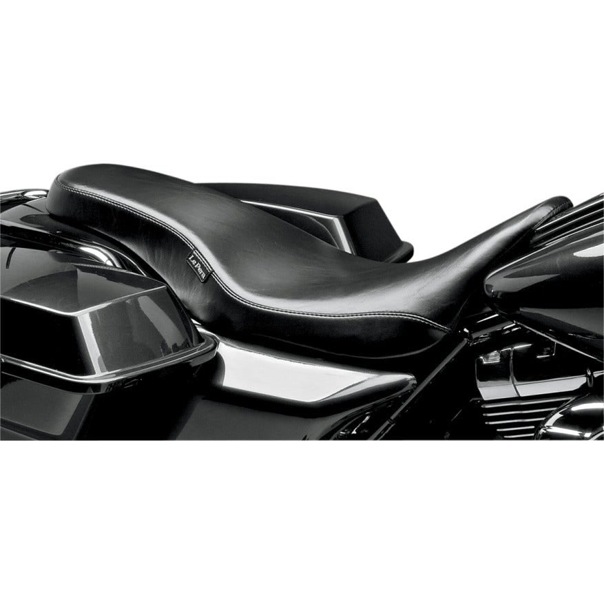 Le Pera LK-079 Black Vinyl Cobra Full Length Seat Harley Touring 08-23