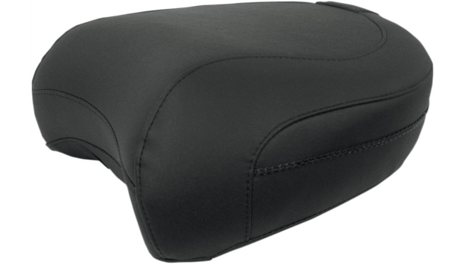 Mustang Wide Solo Black Plain Passenger Harley Seat 99-23 FL/FLHT/FLTR/FLHX/FLHR