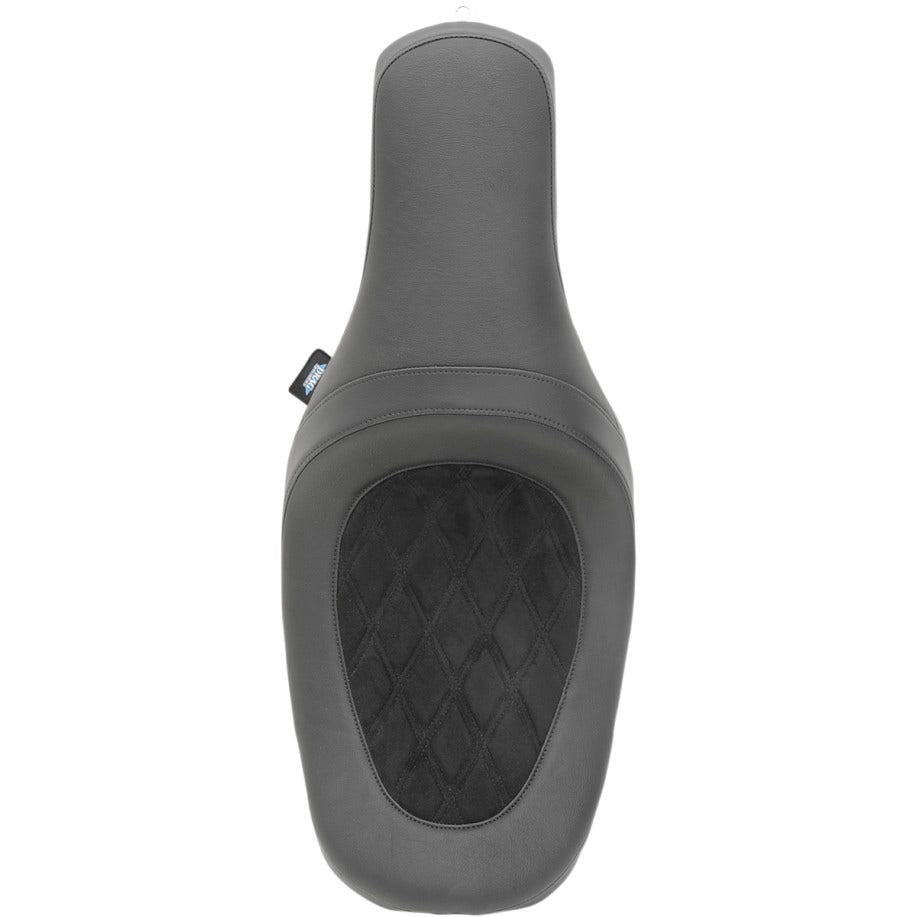 Drag Predator 2 up Diamond Stitch Seat Harley 10-15 FL Razor Back Stretched Tank | 0801-0975