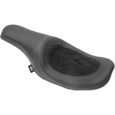 Drag Predator 2 up Diamond Stitch Seat Harley 10-15 FL Razor Back Stretched Tank | 0801-0975