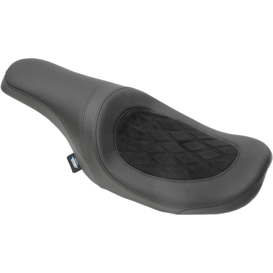 Drag Predator 2 up Diamond Stitch Seat Harley 10-15 FL Razor Back Stretched Tank | 0801-0975