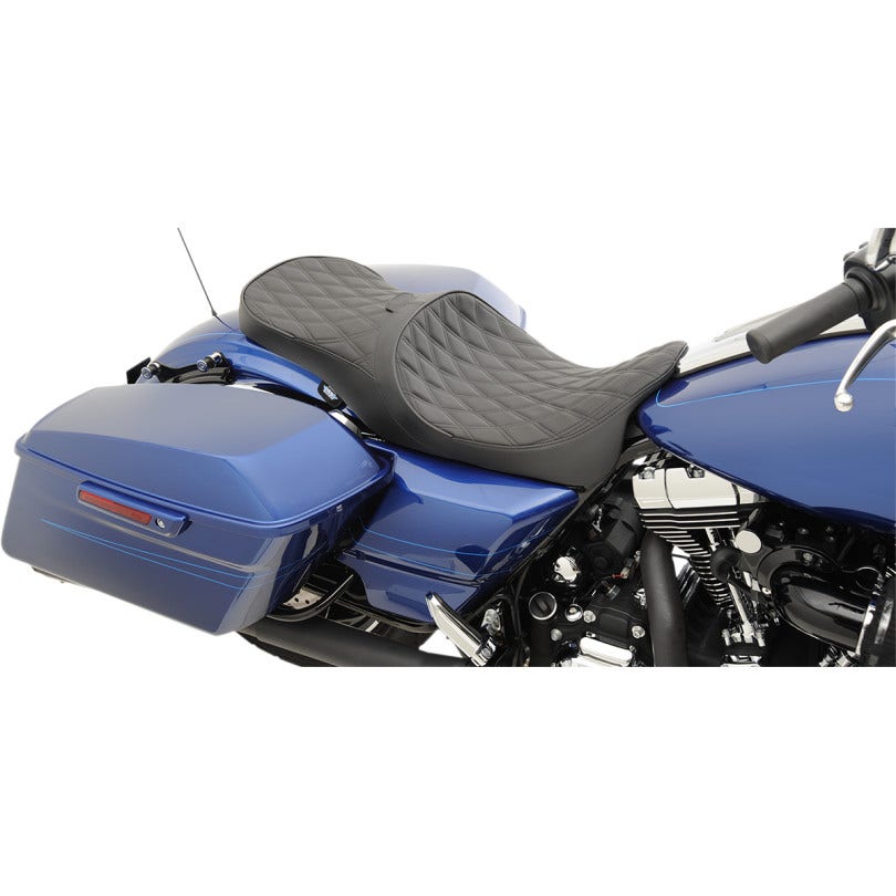 Drag Low Profile Double Diamond Touring Seat Driver Backrest