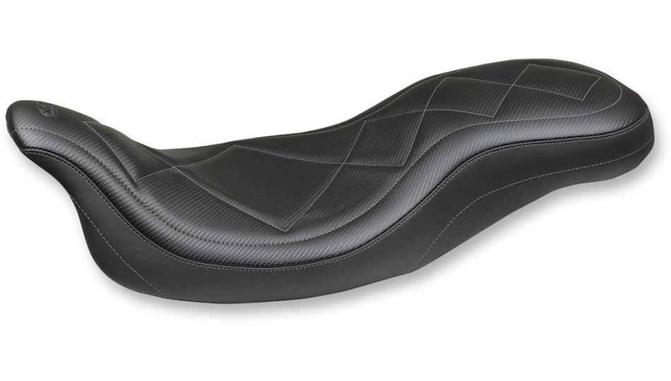 Mustang Super Tripper Carbon Black Harley Seat 08-23 FLHT/FLHR/FLTR/FLHX