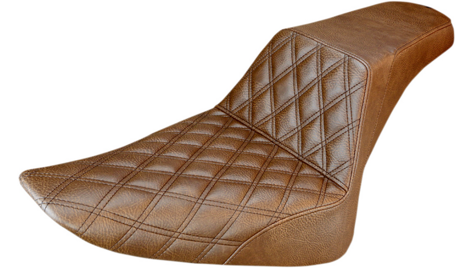Saddlemen Step-Up Brown Front LS Harley Seat for 12-17 FLS 11-13 FXS