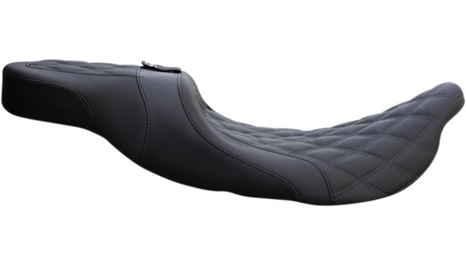 Danny Gray Airhawk Weekday 2-up XL Harley Seat DD Stitch W/Backrest Option 08-21 FL