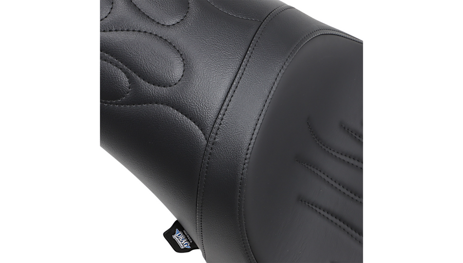 Drag Predator Flame Stitch Harley Seat for 00-17 FL/FX Models 29 1/2" Overall