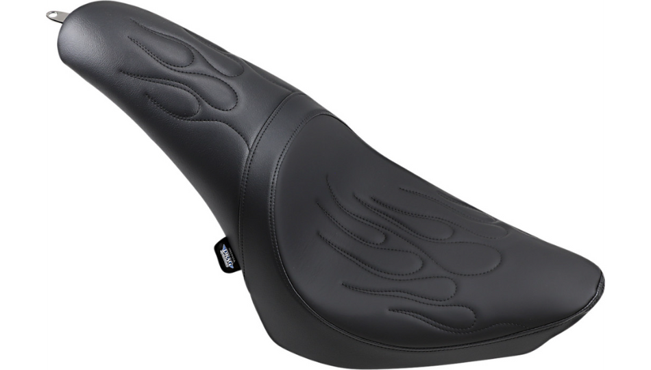 Drag Predator Flame Stitch Harley Seat for 00-17 FL/FX Models 29 1/2" Overall