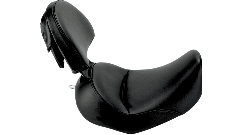Saddlemen Heels Down Solo Seat W/O Studs W/ Backrest 4 Harley 06-17 FLSTN/C