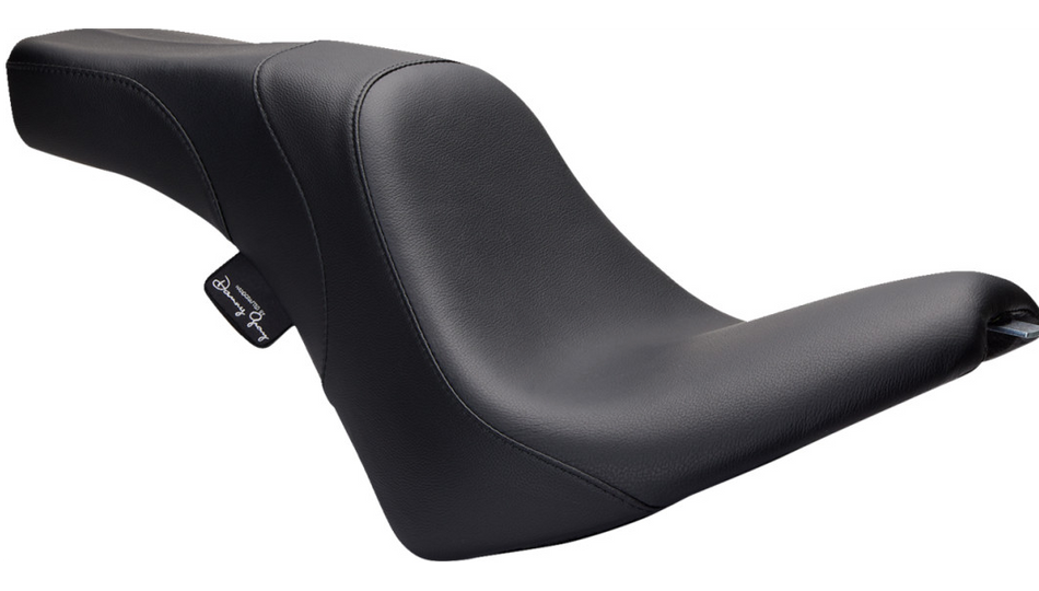 Danny Gray Weekday 2-up XL Smooth Black Seat 4 Harley Softail 11-13FXS 12-17 FLS