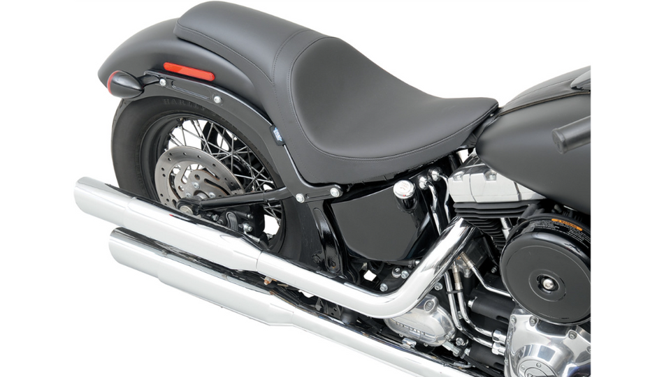 Drag Predator Smooth Harley Seat for 11-13 FXS 12-17 FLS 30" L Overall (Not Reflective)