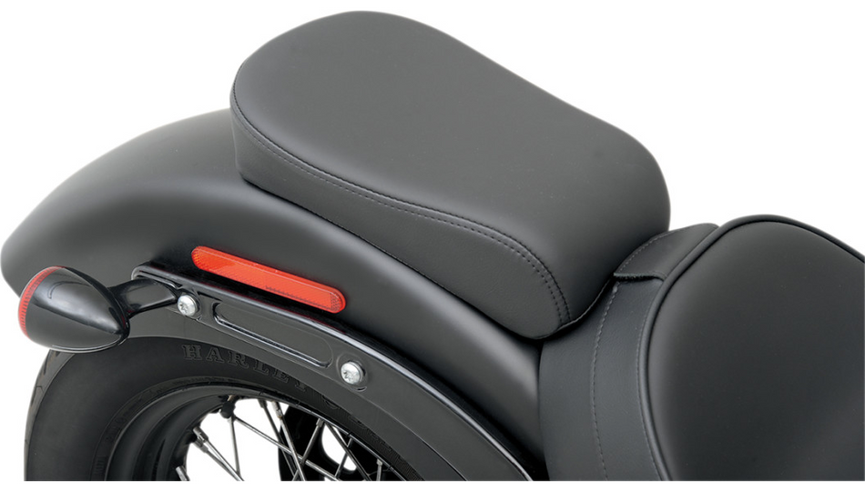 Drag Solo Smooth Harley Rear Wide Seat With EZ Glide 2 Backrest Option 11-17 FXS/FLS