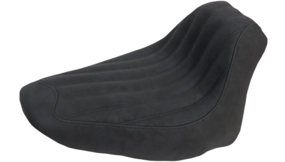 Saddlemen Knuckle Ribbed Solo Black SaddleHyde Seat 4 Harley 06-17 FLSTC/FLSTSN